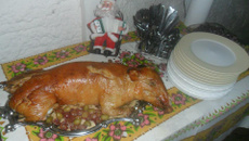 Leitoa recheada de Natal