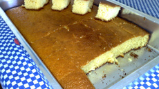 Bolo de fubá mole
