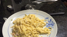 Espaguete à carbonara