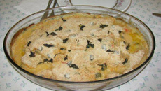 Salmão com molho de camarão