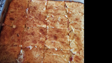 Torta fácil presunto e queijo no liquidificador