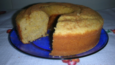 Bolo pamonha com canela