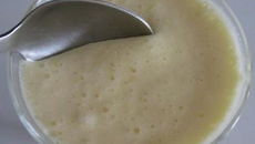 Mousse de chocolate branco e menta