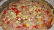 Deliciosa pizza de liquidificador