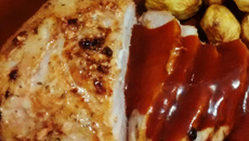 Picanha suína ao molho barbecue