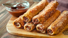 Churros fit de pão de forma na airfryer com apenas 3 ingredientes