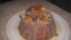 Bolo de nozes e damasco de Laura