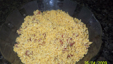 Farofa de flocãde milho