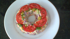 Salada de maionese com frango