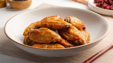 Tulipas de frango molho de mostarda e mel