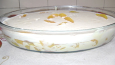Pavê de creme da Solange