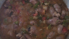 Coração de frango ao molho