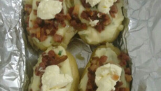 Batata recheada fácil