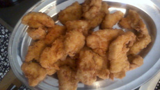 Filé de frango empanado