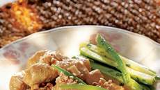 Frango ao coco e abobrinha