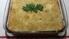 Delícia de inhame com atum