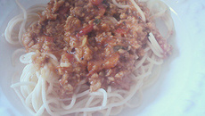 Molho bolonhesa maravilhoso de soja