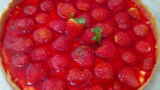 Torta de morango prática