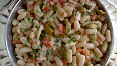 Salada de feijão branco