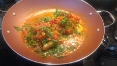 Moqueca de badejo aromática
