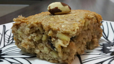 Bolo de aveia e banana