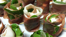 Pestisco de Presunto Parma com Rúcula e Cream Cheese