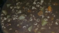 Sopa de legumes com feijão