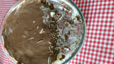 Torta de bolacha com café