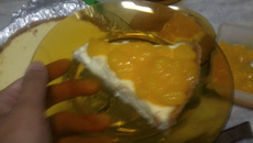 Cheesecake de maracujá e manga