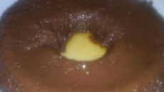 Pudim de chocolate simples