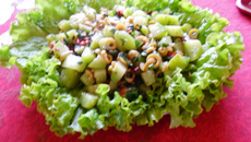 Salada de chuchu do Vagner