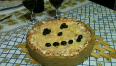 Torta salgada de ricota com presunto