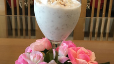 Canjica com amêndoas