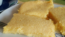 Bolo creme de milho verde