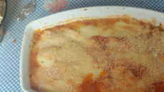 Escondidinho de frango e queijo