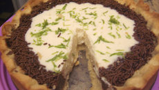 Torta de limão com chocolate da Dani