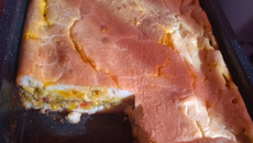 Torta de abobrinha com sardinha