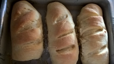 Pão caseiro crocante