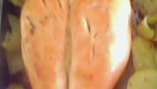 Peito com batata assado ao forno