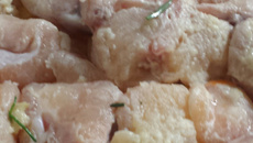 Pintado ao forno com legumes