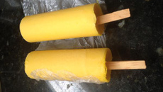 Picolé cremoso de manga