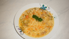 Sopa grega de arroz