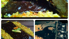 Costelinha barbecue com farofa caipira