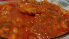 Merluza ao molho com camarão