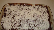 Pavê de chocolate preto e branco