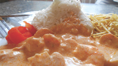 Estrogonofe de camarão