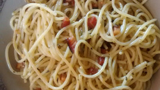 Macarrão rápido com bacon