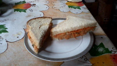 Sanduíche natural de salsicha