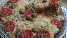 Torta de liquidificador com carne moída