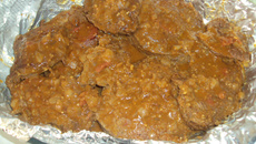 Carne com calabresa